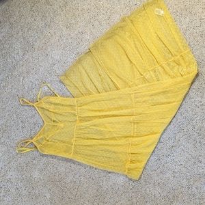 Sheer yellow small wild fable dress